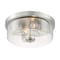 Nuvo Fixture, Flush, 2-Light, Incandescent, 60W, 120V, A19, Medium Base, Length: 12.88 60/7168 - alternate 2